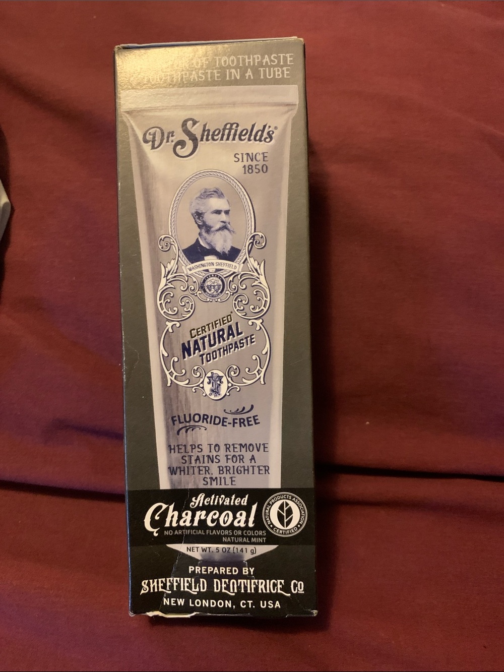 ✨⚡️ 💥Dr. Sheffield’s Certified Natural  Activated Charcoal Toothpaste - Black